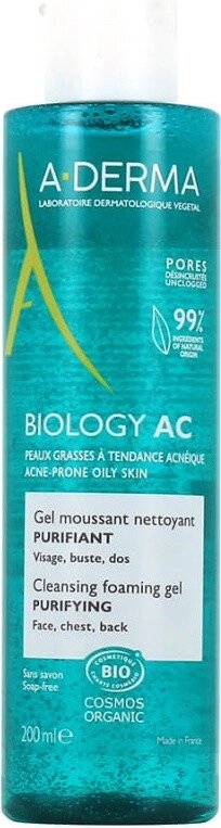 A-DERMA BIOLOGY AC Гель очищающий пенящийся  200 мл НОВИНКА 3282770152999 от компании Trento - фото 1