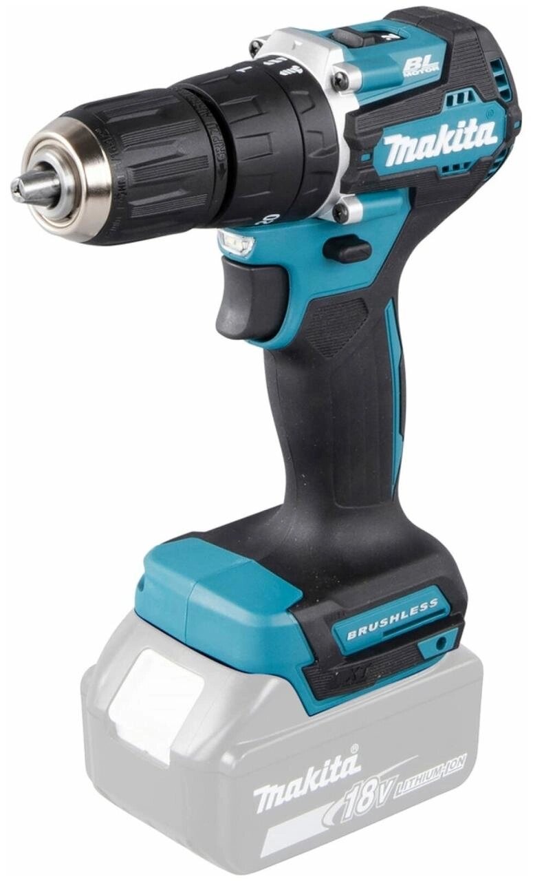 Аккумуляторная ударная дрель-шуруповерт, LXT, 18V Makita DHP487Z (без зу и акб) от компании Trento - фото 1