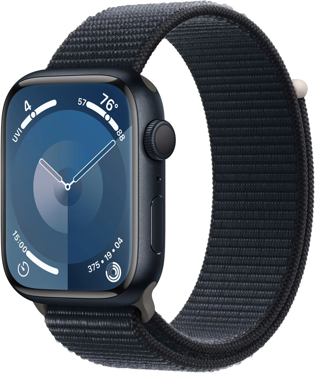 Apple Watch Series 9 GPS 45mm Midnight Aluminium Case with Midnight Sport Loop (MR9C3QR/A) от компании Trento - фото 1