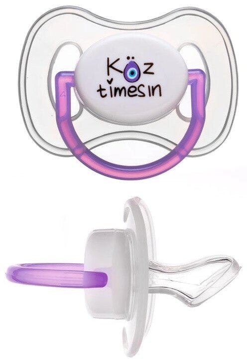 Baby Planet. Соски пустышки для новорожденных,  ортодонтическая форма, мягкий силикон, 0+ Koz timesi от компании Trento - фото 1