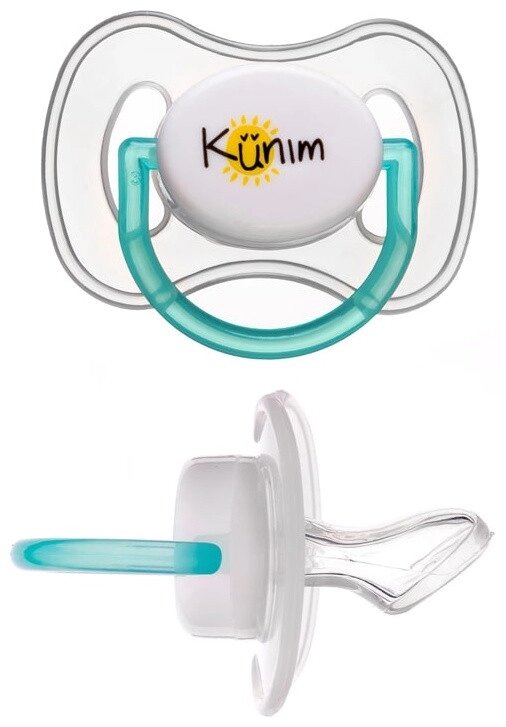 Baby Planet. Соски пустышки для новорожденных,  ортодонтическая форма, мягкий силикон, 0+ Kunim от компании Trento - фото 1