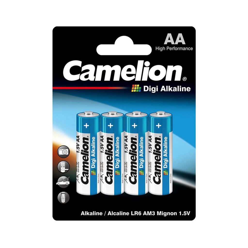 Батарейка CAMELION Digi Alkaline LR6-BP4DG 4 шт. в блистере от компании Trento - фото 1