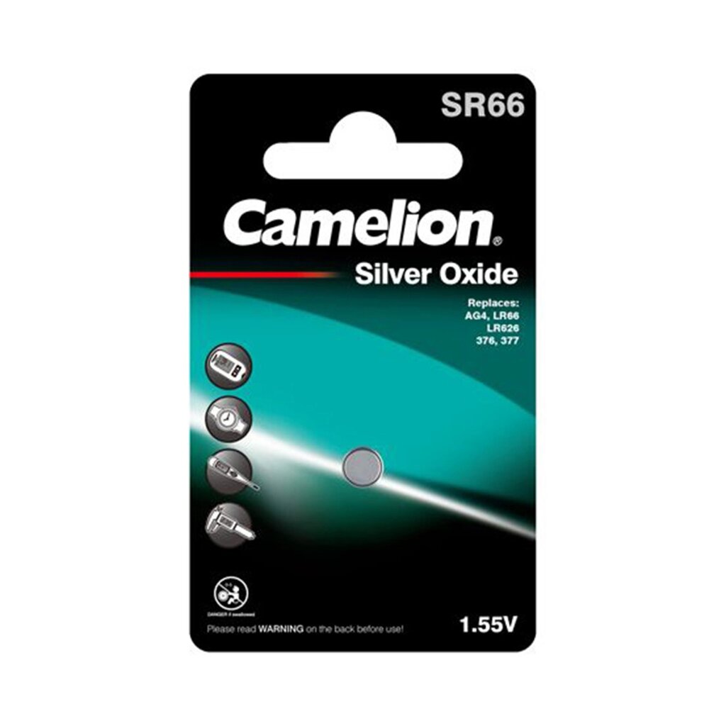 Батарейка CAMELION Silver Oxide SR66-BP1(0%Hg) от компании Trento - фото 1