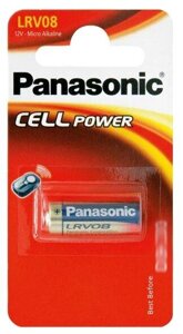 Батарейка дисковая литиевая PANASONIC LRV08/1B