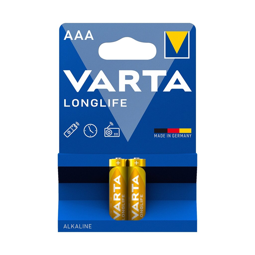 Батарейка VARTA Longlife Micro 1.5V - LR03/ AAA (2 шт) от компании Trento - фото 1