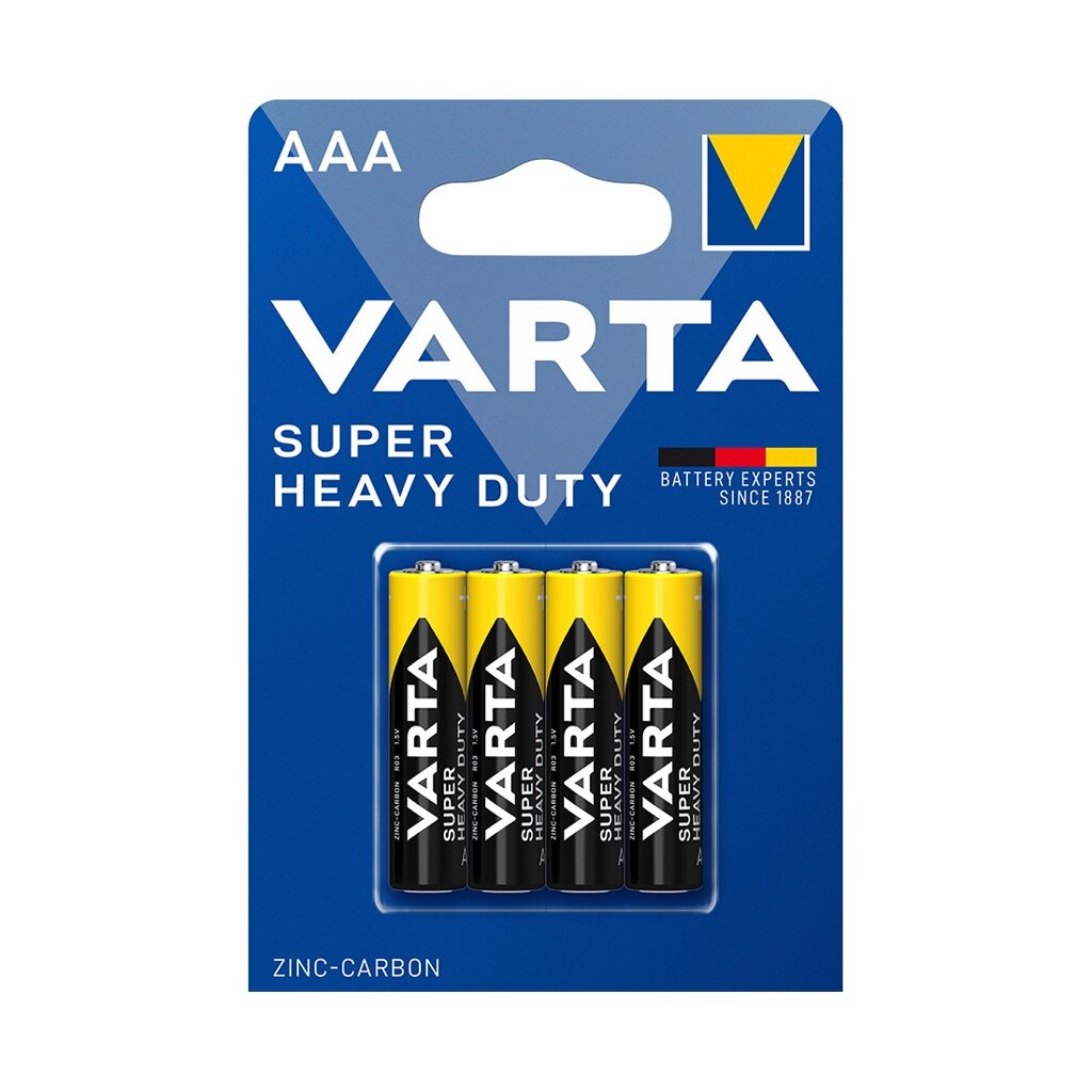 Батарейка VARTA Superlife (Super Heavy Duty) Micro 1.5V - R03P/AAA 4 шт. в блистере от компании Trento - фото 1