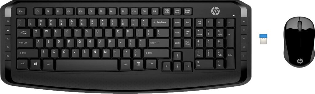 Беспроводная клавиатура и мышь HP Wireless Keyboard and Mouse 300, 3ML04AA от компании Trento - фото 1