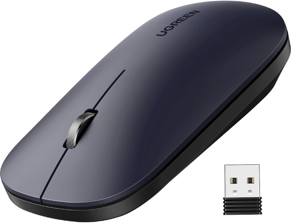 Беспроводная мышь UGREEN MU001 Wireless Mouse Black/No AA Battery inside, 90372 от компании Trento - фото 1