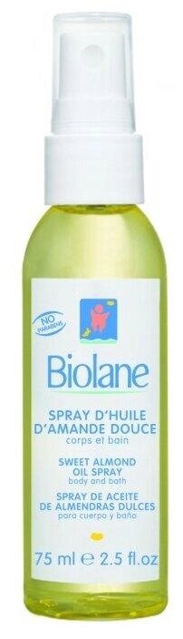 BIOLANE Масло миндальное SPRAY D'HUILE D'AMANDE DOUCE 75мл 3286018000516 от компании Trento - фото 1