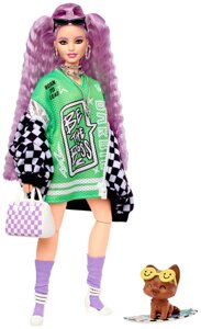 BRB кукла barbie серии EXTRA в рейсерской толстовке