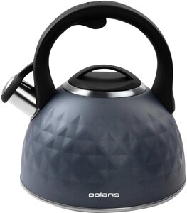 Чайник со свистком Polaris Kontur-3L, серый