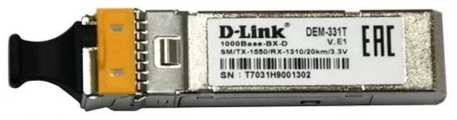 D-Link DEM-331T Трансивер SFP одномод 40 км WDM от компании Trento - фото 1