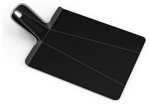 Доска разделочная пластиковая 38x21x1.5cm, Joseph Joseph Chop2Pot Plus, черная (NSBL016SW), шт