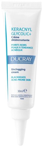 Ducray keracnyl glycolic+ крем от прыщей и черных точек 30 мл 3282770141467