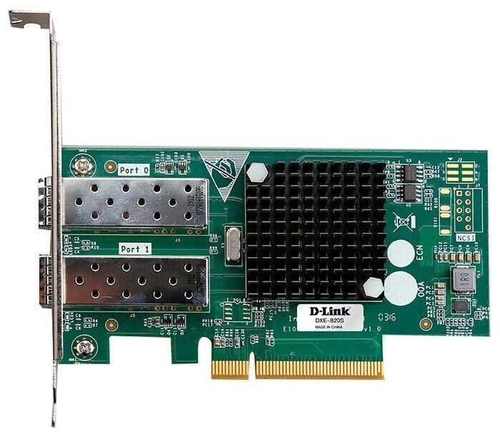 DXE-820S/A1A Сетевой PCI Express адаптер с 2 портами 10GBase-X SFP+ от компании Trento - фото 1