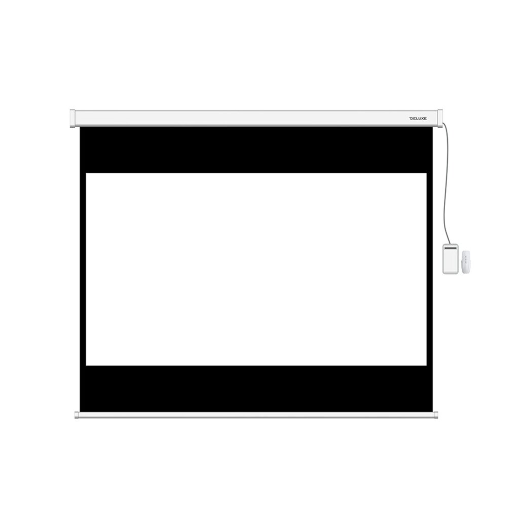Экран моторизированный (с пультом Д/У) Deluxe DLS-ERC274х206W (108"х81"), Ø - 135", 4:3 от компании Trento - фото 1