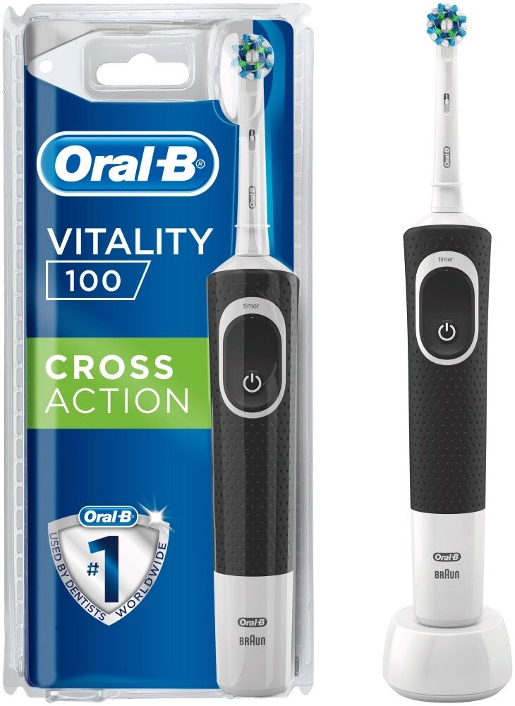 Электрическая щетка Oral-B механическая Vitality 100 CrossAction щетина средняя от компании Trento - фото 1