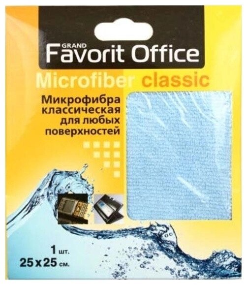 F920020 "FAVORIT OFFICE" Микрофибра Классическая 25х25 - для эффективного ухода за любыми поверхност от компании Trento - фото 1