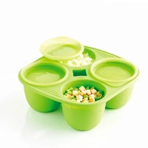 Формочки Mastrad детские на 4 порций * 280 мл зеленые - в подарочной упаковке F52208, шт