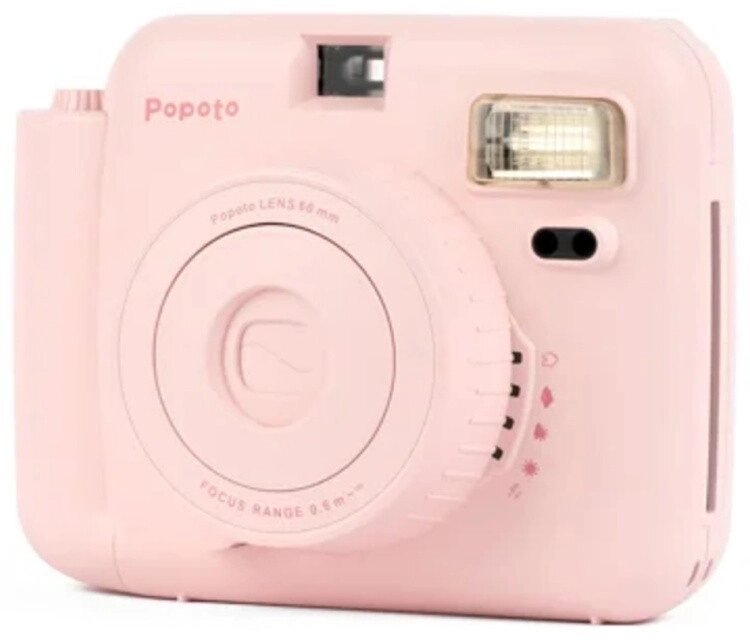 Фотоаппараты моментальной печати Popoto instant camera rose pink от компании Trento - фото 1