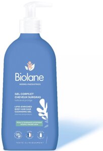 Гель для тела и волос BIOLANE 2 в 1 дермопедиатрический для сухой, склонной к атопии кожи 350мл 3286010008992