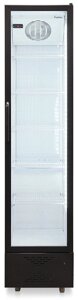 Холодильная витрина Бирюса B390D черный, белый