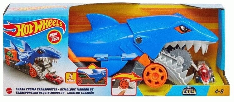 HOT WHEELS. ИГРОВОЙ НАБОР "ГРУЗОВИК ГОЛОДНАЯ АКУЛА" от компании Trento - фото 1