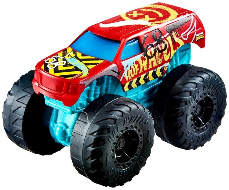 HW MONSTER TRUCKS "МАШИНА РЕВУЩИЕ ВРЕДИТЕЛИ" ЧЕРНЫЙ/СИНИЙ от компании Trento - фото 1