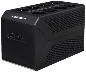 ИБП IPPON Back Comfo Pro II 850 black (линейно-интерактивный, 850VA, 480W, 6+2xEURO, USB) (1189990)