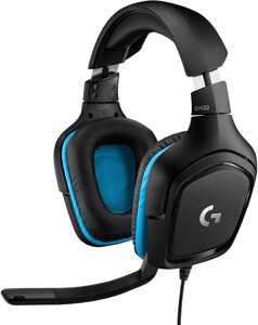 Игровая гарнитура logitech G432 7.1 surround leatherette/USB /EMEA (981-000770)