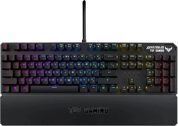 Игровая клавиатура ASUS RA05 TUF GAMING K3//RD/RGB/Aura Sync/переключатели трех типов: Blue, Brown и от компании Trento - фото 1