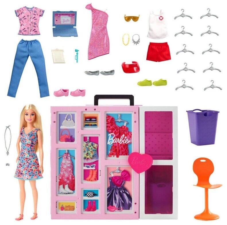 Игровой набор Barbie Шкаф мечты с куклой HGX57 от компании Trento - фото 1