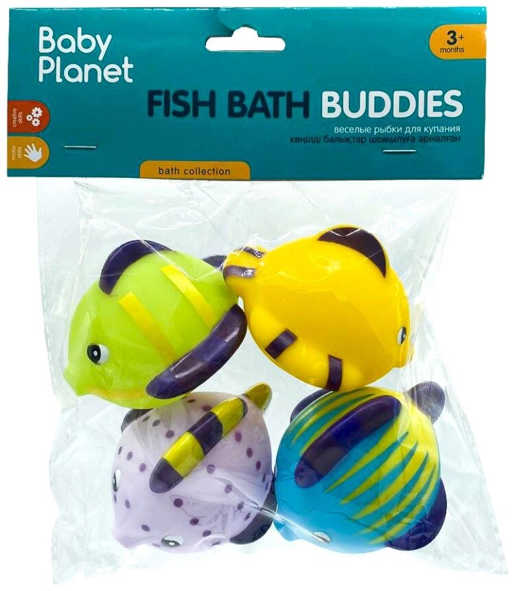 Игрушки для купания Baby planet Рыбки 8417, мультиколор от компании Trento - фото 1