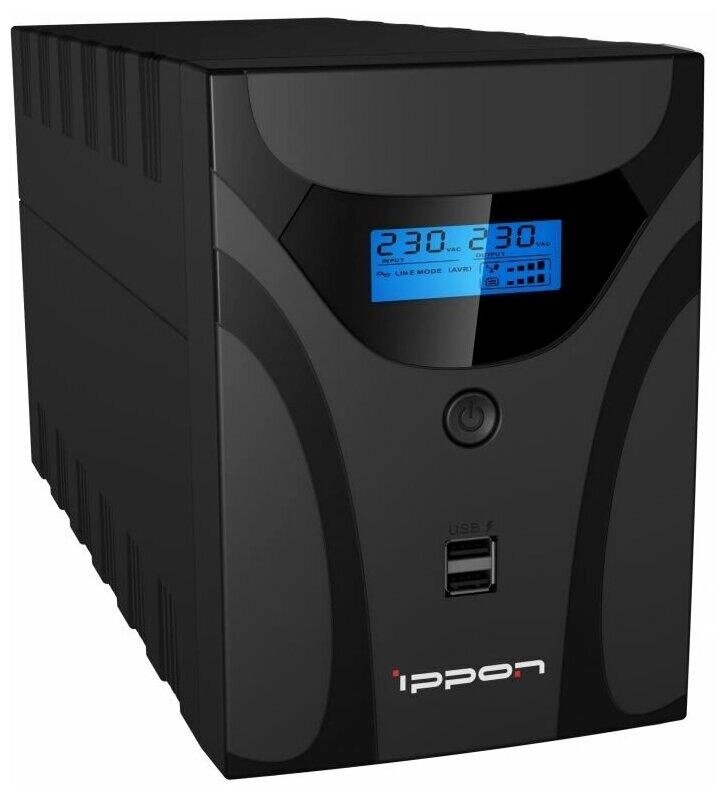 Интерактивный ИБП IPPON Smart Power Pro II 1600 черный от компании Trento - фото 1