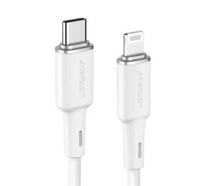 Кабель ACEFAST USB-C-Lightning, C2-01, силикон цинкового сплава, белый