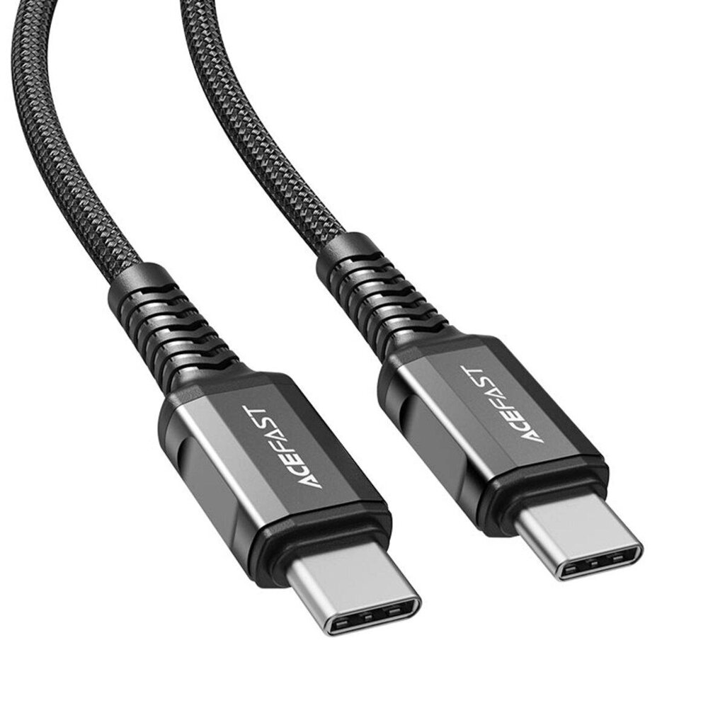 Кабель ACEFAST USB-C-USB-C, C1-03, алюминий, черный от компании Trento - фото 1