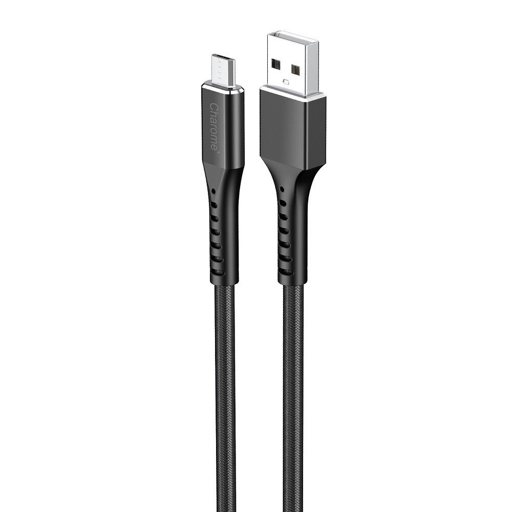 Кабель для зарядки Charome C22-01 USB-A/Micro, черный от компании Trento - фото 1