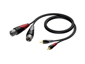 Кабель procab CLA701/1.5 (2XLR-2RCA) (1,5 м)