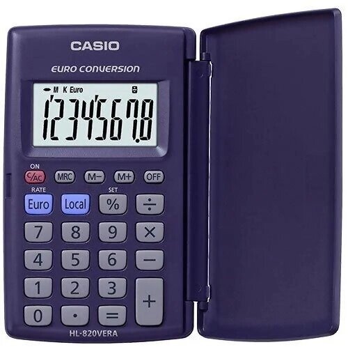 Калькулятор карманный CASIO HL-820LV-BK-W-GP от компании Trento - фото 1