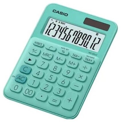 Калькулятор настольный CASIO MS-20UC-GN-W-EC от компании Trento - фото 1