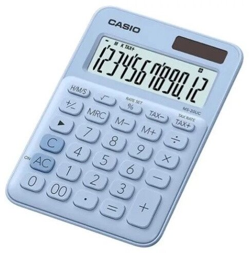 Калькулятор настольный CASIO MS-20UC-LB-W-EC от компании Trento - фото 1