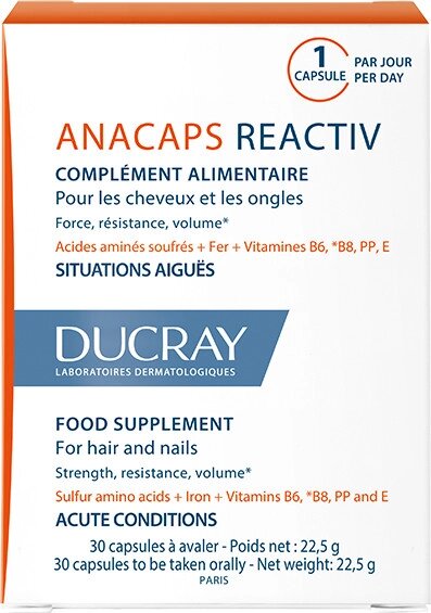 Капсулы для укрепления волос и ногтей Ducray Анакапс Реактив №30 (3282770105346) от компании Trento - фото 1
