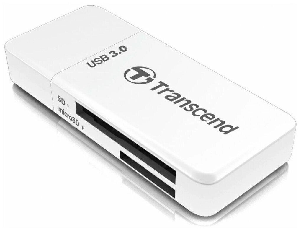 Кардридер Transcend TS-RDF5W, USB3.0 SD/microSD белый от компании Trento - фото 1