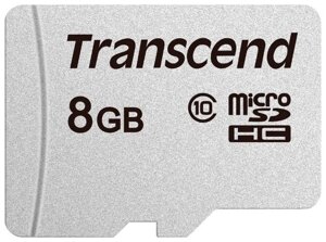 Карта памяти MicroSD 8GB Class 10 Transcend TS8GUSD300S