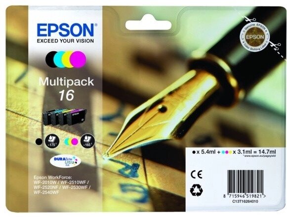 Картридж Epson C13T16264012 мультипак для WF2010 new от компании Trento - фото 1