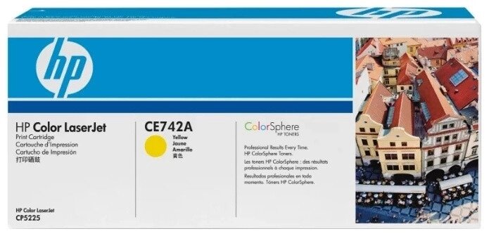 Картридж лазерный HP CE742A Yellow Print Cartridge for HP LaserJet CP5225, up to 7300 от компании Trento - фото 1