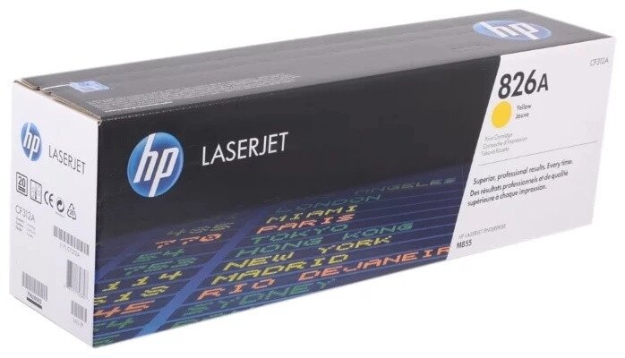 Картридж лазерный HP CF312A, для принтеров HP ColorLaserJet M855XH series, желтый от компании Trento - фото 1