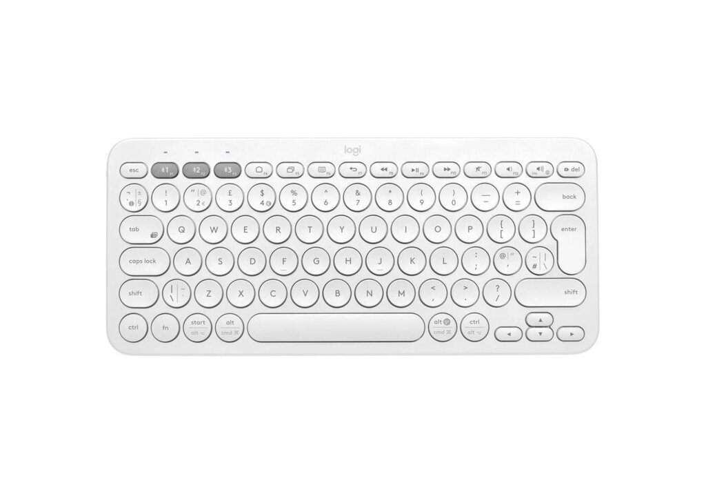 Клавиатура беспроводная Logitech K380 White (920-009589) от компании Trento - фото 1