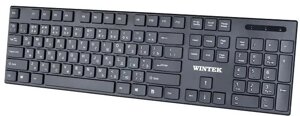 Клавиатура беспроводная Wintek WS-KB-8203, рус/англ/каз, чёрная