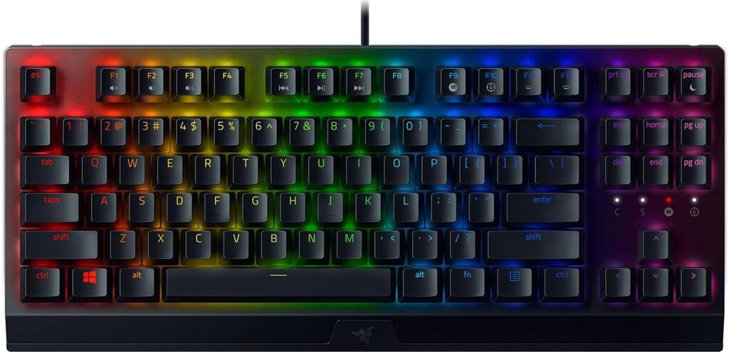 Клавиатура игровая Razer BlackWidow V3 TKL Мех/Green Switch/Черный/RGB (RZ03-03490700-R3R1) от компании Trento - фото 1
